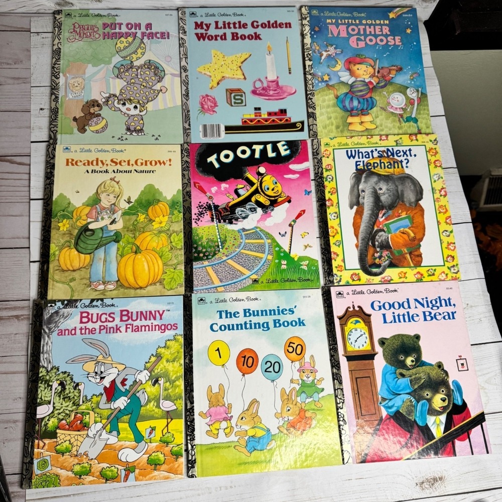 Little Golden Book Lot of 9 Like New Children's Classics Bugs Bunny Mother Goose